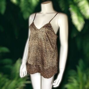 Vintage Maidenform Leopard Pajama Set Hong Kong Small